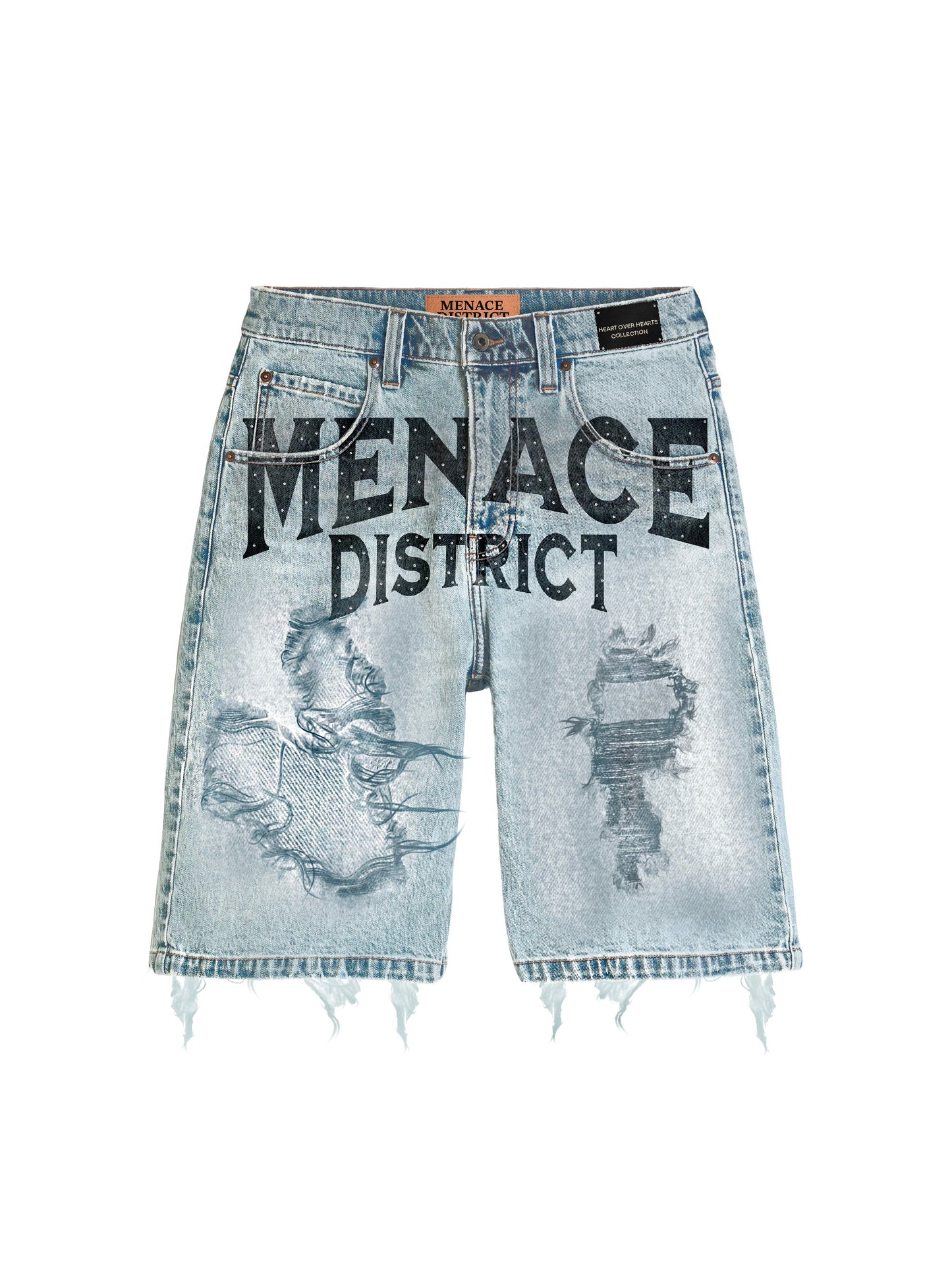 MENACE DISTRICT X HEART OVER HEARTS RHINESTONE DENIM COLLECTION